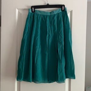 J. crew teal tulle skirt